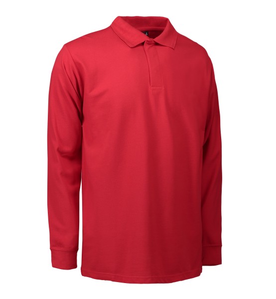 PRO Wear Langarm-Poloshirt | Druckknopf und DFZ-Logo gestickt