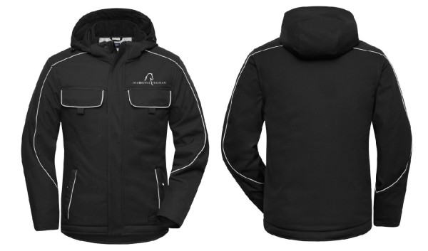 JN886 Workwear Softshell Padded Jacket – SOLID mit DFZ Logo