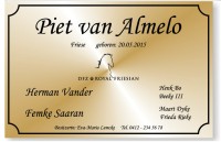 Aluminium Stalltafel "Piet van Almelo"